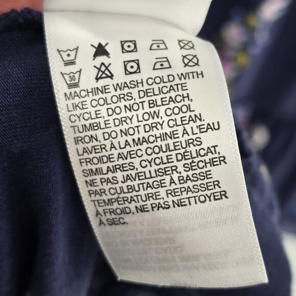 Lucky Brand Sleeveless V-Neck Elastic Waist Drawstring Floral Dress Women Large‎ - Picture 6 of 7